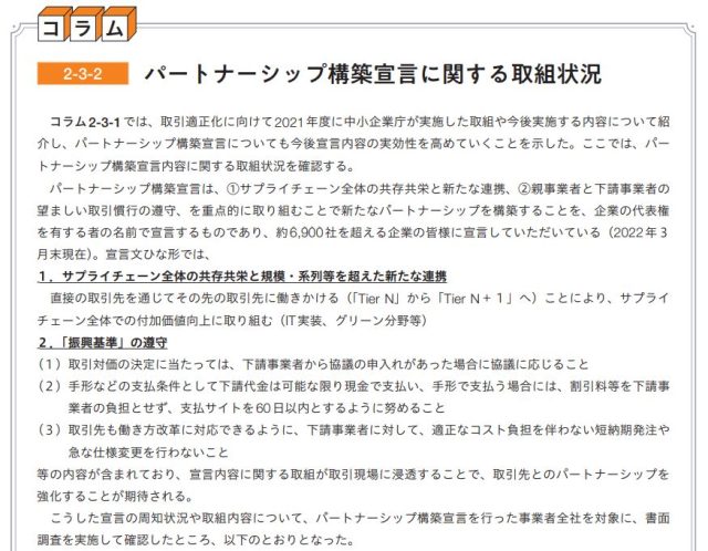 パートナーシップ構築宣言を知っていますか??